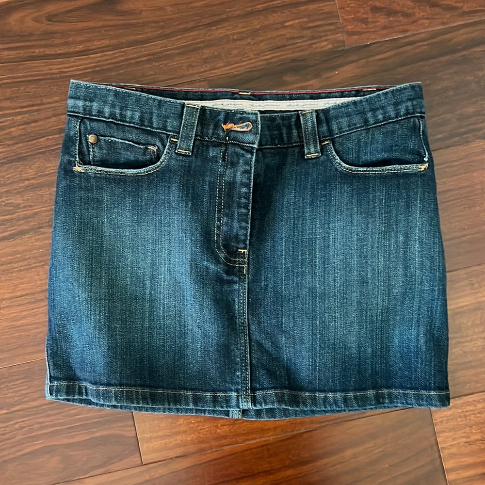 French connection denim mini skirt size 2